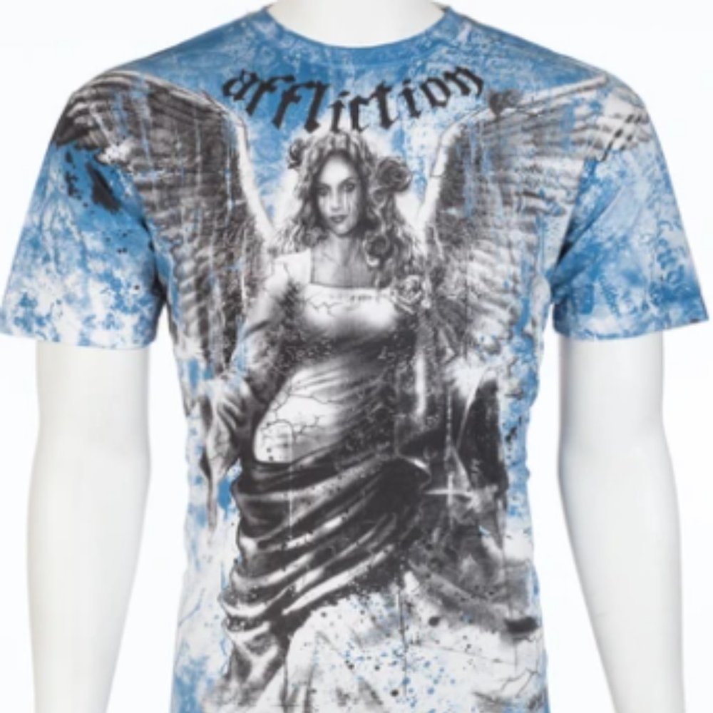 AFFLICTION Mens Short Sleeve RELEASE Crewneck T-Shirt